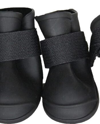 All-Terrain Protective Rubber Dog Booties with Rubberized Micro-Grips - Waterproof Dog Shoes Designed for Year-Round Usage - Set of 4 Dog Boots