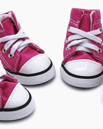 Pet Shoes Puppy Shoes Casual Style Anti-Slip Boots Sneaker Booties (#5(1.892.36), Pink)