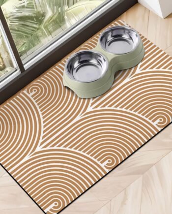 Dog Food Mats for Floors, Absorbent Dog Bowl Mat for Food and Water Dispenser Mat, Quick Dry Cat Food Mat Pet Supplies